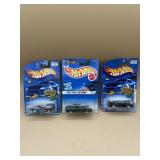 Three hot wheels collector cars