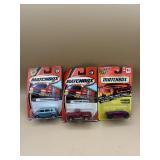 Three matchbox collector cars