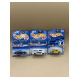 Three hot wheels collector cars