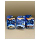 Three hot wheels collector cars