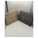 Advertising crate sides Coca Cola and ball