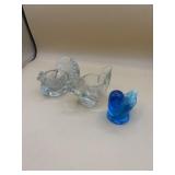 I gave glass turkey, squirrel, and bird figures