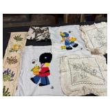 Vintage cross stitch/ candle wick pillow cases