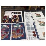 Vintage sewing lot fabric patterns