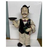 22ï¿½ chef / waiter figure