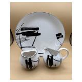 Sango Larry Laslo Calligraphy Serving Platter and