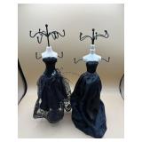 Lot 2 15' Mannequin style body dress JEWELRY