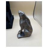 Vintage bronze style RABBIT Moon Gazing Hare