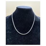 Sterling Silver Rope  chain