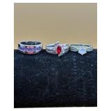 Costume jewelry ring lot