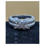 David Yurman ring is crafted from sterling silver