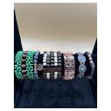 Costume jewelry bracelet lot