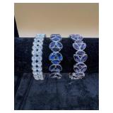 Costume rhinestone jewelry bracelet lot