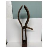 Antique Wood Harness Tack Saddle Makers Vice