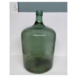 5-Gallon Green Glass  Jug Vintage For Water Beer