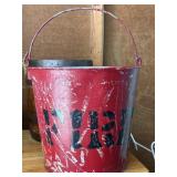 Vintage Galvanized Fire Water Bucket Estate find