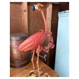 Lobby 'Pink  Metal Flamingo,' features unique