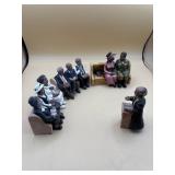 *Lot of 4* African American Family at Church Pew