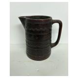MARCREST Oven-Proof STONEWARE PITCHER Brown Glaze