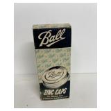 NOS Vintage Ball Zinc Caps for Regular Mouth
