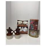Vintage Oil Vinegar Set Tins