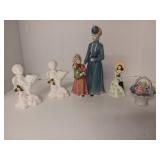 Ceramic Figurines and Plastic Gone with the Wind