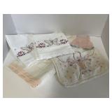 Needlepoint.  Pillow cases & runner