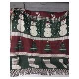 Machine Stitched Full size Christmas Quilt