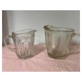 Vintage, Hocking Glass Colonial, water pitcher &