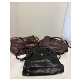Aitienne Aigner three bags leatherSome wear but