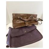 Atienne Aigner Brown and Burgandy Leather