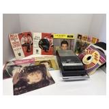 Vintage Panasonic Cassette Recorder with 45's