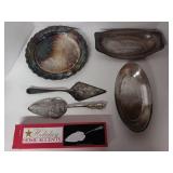 Silver Plated Plates, Serving Dishes and Cake
