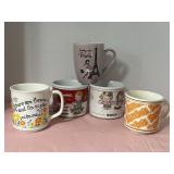 Mugs, lot of 5