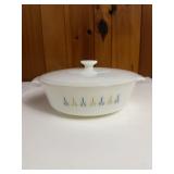 Vintage Starburst FireKing 1 1/2 Quart Round dish