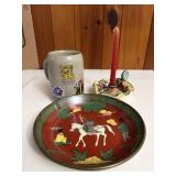 Germany Italy Hong Kong Stein Candle Holder and
