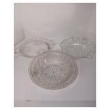 Anchor Hocking clear pressed glass bowl in the