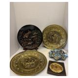 Vintage Ceramic 3d Plate Brass Plates Walt Disney