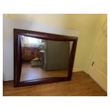 Square Wide Framed Mirror 38x33