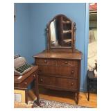 Vintage Dresser  36x18x 36 tall Mirror 20x 26