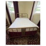 Vintage craft, gold metal. full bed, headboard