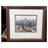 Budapest Parliament Building matted frames 18
