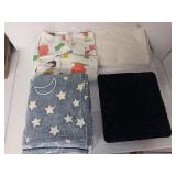 Two Blankets Full size, Vintage Sheets and Pillow