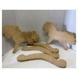 Wood Cutout for Horses