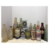 Vintage Beer Cans and Soda Bottles