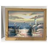 Beautiful framed print.   18x14