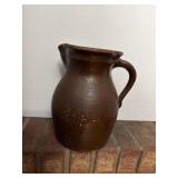 Vintage Pottery Milk Gallon Size Pitcher