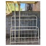 Antique 3/4 or Full Size Iron Bed with Rails