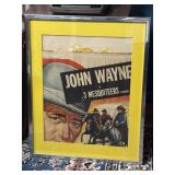 Mid Century Frame Picture with John Wayne movie