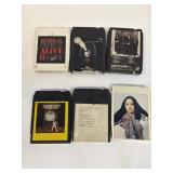 Vintage 8 Track Tapes KISS The Beatles Bee Gees
